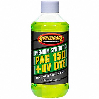 SUPERCOOL P1508D A/C Comp Lube UV Dye 8 Oz Flsh Pnt 455 F