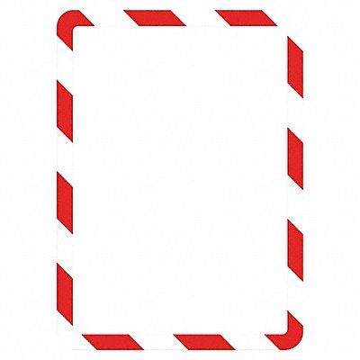 TARIFOLD P194943 Sign Holder Red/White Magnetic PK2