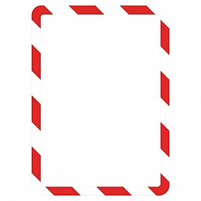 TARIFOLD P194993 Sign Holder Red/White 1/8 in H PK2