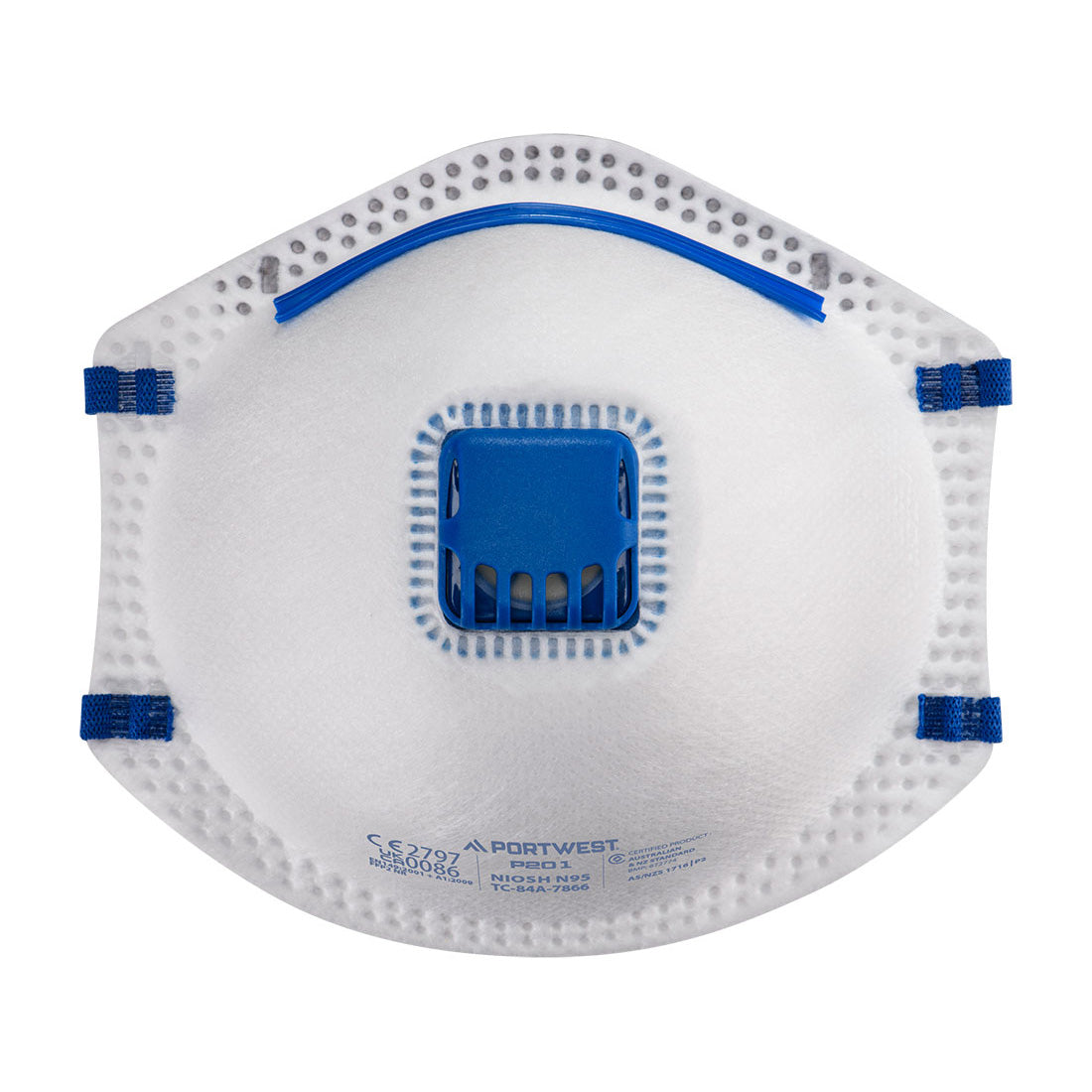 Portwest P201 FFP2 Valved Dust Mist Respirator (Pk10)