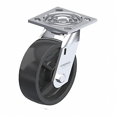 GRAINGER P21SPB050R14 Plate Caster Swivel Polypropylene 6 1/2 H