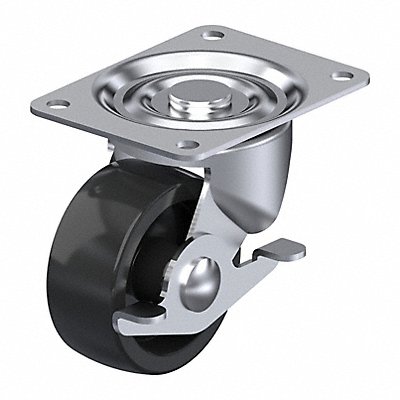 GRAINGER P5SPB030GPSB Plate Caster Swivel Polypropylene 3 1/2 H