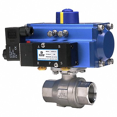 DYNAQUIP CONTROLS P2S27AJSR06310A Ball Valve 1 1/2 In FNPT Spring Return