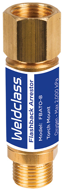 Weldclass P4-FBATO Flashback Arrestor For Torch Oxygen