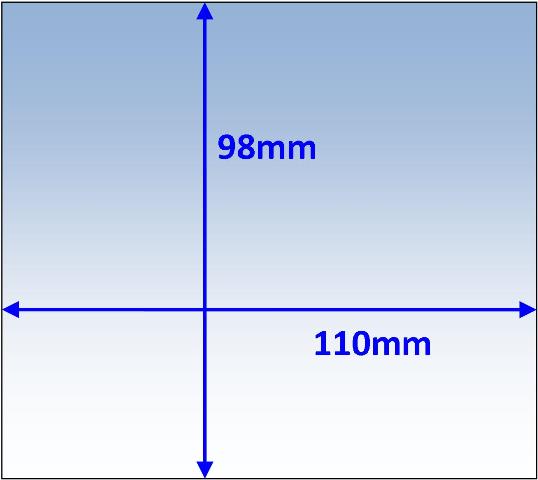 Weldclass P7-CL11098/10 Lens Clear Outer 110x98mm Suit Weldguard Pk10
