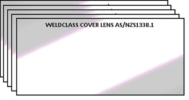 Weldclass P7-CL39/5 Lens Clear 108x51mm CR39 Style Carded Pk5