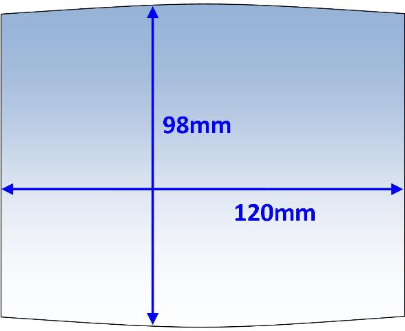 Weldclass P7-CLTD/10 Lens Clear Outer 120x98mm Suit Boss Wide-View Pk10