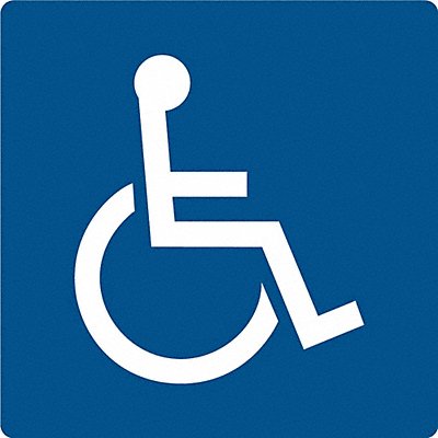 ACCUFORM PAD931BU Sign Braille ADA Accessible
