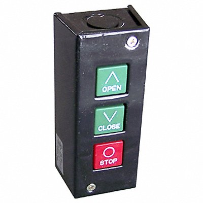 AMERICAN GARAGE DOOR SUPPLY PBS3 Control Station Surface Mount 3 Button