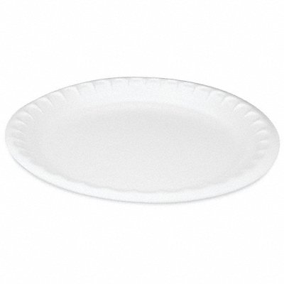 PACTIV 0TK10010000Y Disp Foam Plate 10 1/4 in White PK540