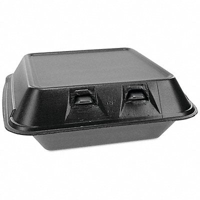 PACTIV YHLB08010000 Disposable Takeaway Container 8 in W Black PK150