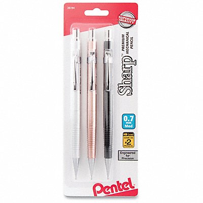 PENTEL P207MBP3M Mechanical Drafting Pencil Assorted PK3