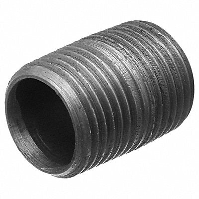 GRAINGER 793EW3 Black-Coated Steel Pipe Nipple