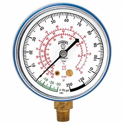 WINTERS PFG1731 High Side Pressure Gauge 2-1/2 dia.