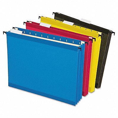 GRAINGER PFX09213 Hanging File Folder Assorted PK4