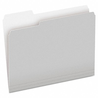 GRAINGER PFX15213GRA Letter File Folders Grey/Lt Grey PK100