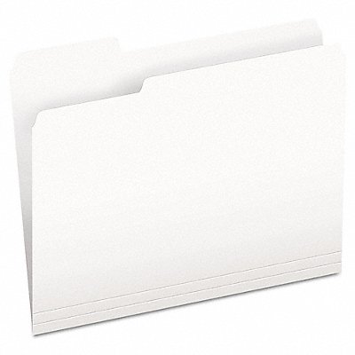 GRAINGER PFX15213WHI Letter File Folders White PK100