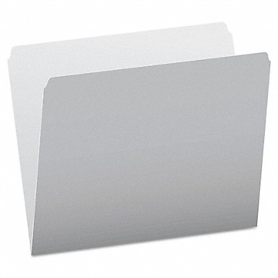 GRAINGER PFX152GRA Letter File Folders Grey/Lt Grey PK100