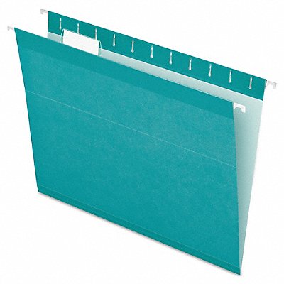 GRAINGER PFX415215AQU Hanging File Folders Aqua PK25