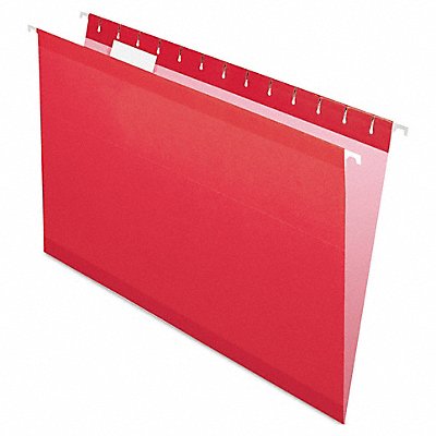 GRAINGER PFX415315RED Hanging File Folders Red PK25