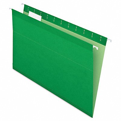 GRAINGER PFX415315BGR Hanging File Folders Bright Green PK25