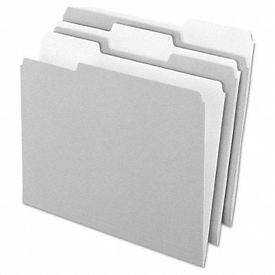 GRAINGER PFX421013GRA Letter File Folders Grey PK100