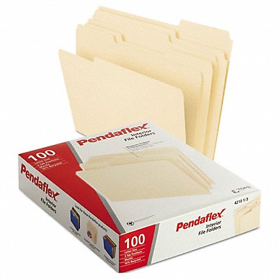 GRAINGER PFX421013 Letter File Folders Manila PK100