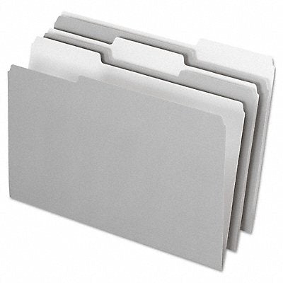 GRAINGER PFX435013GRA Legal File Folders Grey PK100