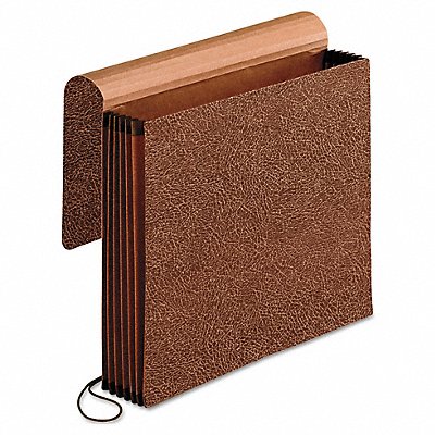 GRAINGER PFX60545 Expandable File Wallet 5 1/4 Red Fiber