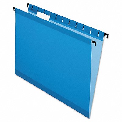 GRAINGER PFX615215BLU Hanging File Folders Blue PK20