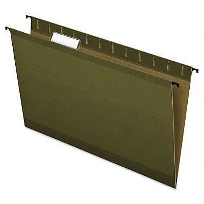 GRAINGER PFX615315 Hanging File Folder Std Green PK20
