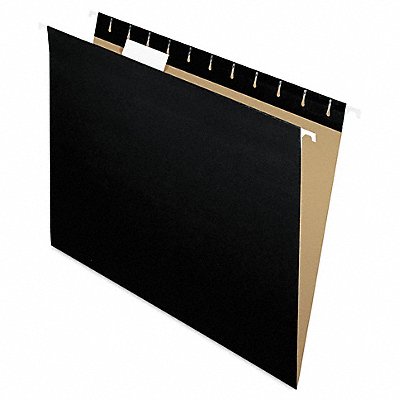 GRAINGER PFX81605 Hanging File Folders Black PK25