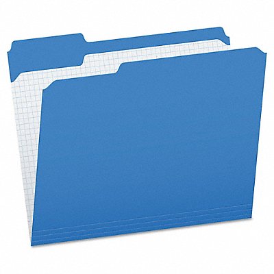 GRAINGER PFXR15213BLU Letter File Folders Blue PK100