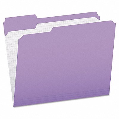 GRAINGER PFXR15213LAV Letter File Folders Lavender PK100