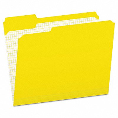 GRAINGER PFXR15213YEL Letter File Folders Yellow PK100