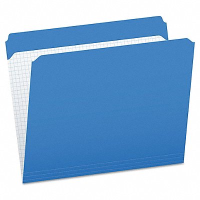 GRAINGER PFXR152BLU Letter File Folders Blue PK100