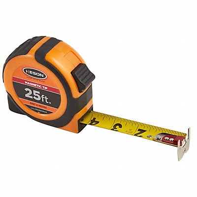 KESON PG1825VMAG Tape Measure 1 In x 25 ft Orange/Black