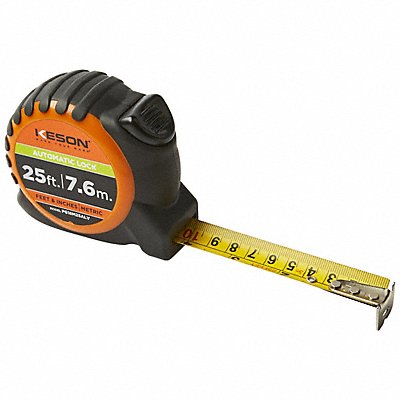 KESON PG18M25ALV Metric and SAE Tape Measure Auto Lock