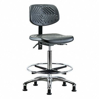 GRAINGER BRPHBCHCRT1A0CFRGBLK Poly Chr Chrome High Tilt FR Stat Blk