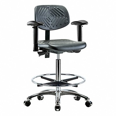 GRAINGER BRPHBCHCRT0A1CFCCBLK Poly Chr Chrome High AA FR Cast Blk