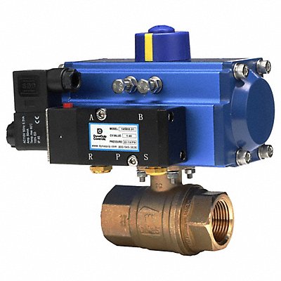 DYNAQUIP CONTROLS PHG26ATDA052A Ball Valve Pneu Actuated Dbl Act 1-1/4In
