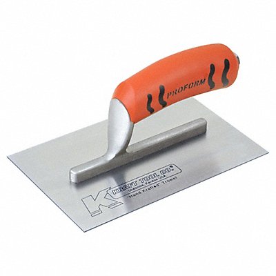 KRAFT TOOL PL407PF Finishing Trowel 8 L Carbon Steel Square