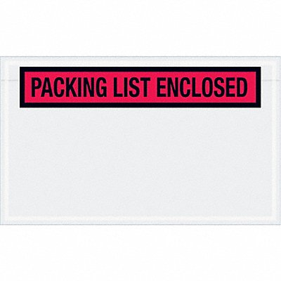 GRAINGER PL461 Packing List Envelopes 7.5 x 4 1/2