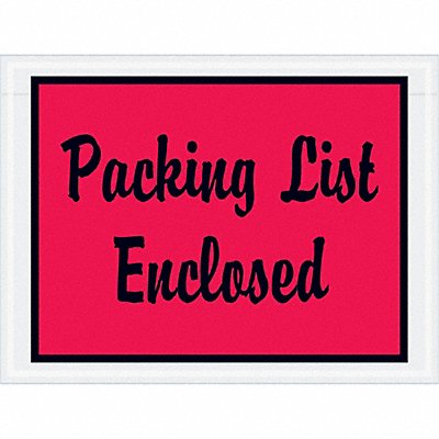 GRAINGER PL487 Packing List Envelopes 6 x 4 1/2