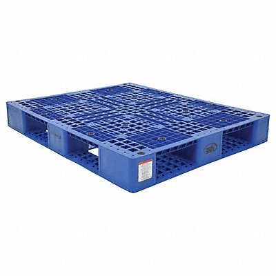 VESTIL PLP24840BLUE Blue Plastic Pallet 6000 lb 48 x 40