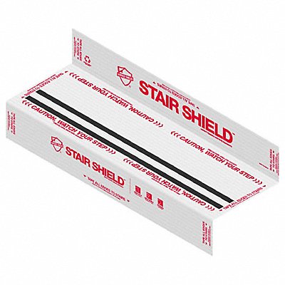 SURFACE SHIELDS PLSSS34 Stair Protection 21 H 34 W White PK24