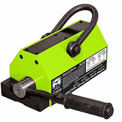 MAG-MATE PNL1600 Lifting Magnet 1 600 lb Flat Cap 9 1/8 L