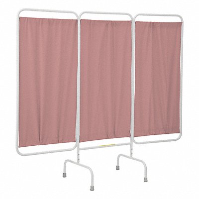 R B WIRE PRODUCTS INC. PSS3AMLM Privacy Screen 3 Panel 67inH Mauve