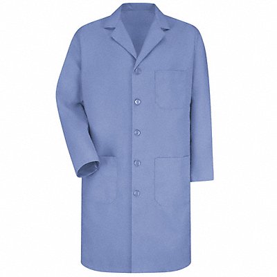 VF IMAGEWEAR KP14LBRG44 Laboratory Coat L Blue Cotton Poplin/Polyester