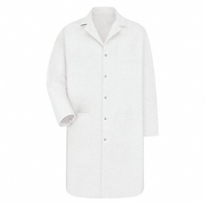 VF IMAGEWEAR KP18WHRGXXL Laboratory Coat 2XL White Cotton/Poly